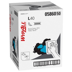 L40 Wipers - Pop Up Box - White - 10.8 in x 10 in